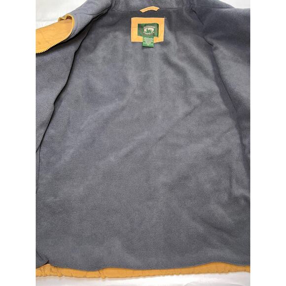 Cabelas Stillwater Supply Co Puffer Jacket Men's Size M Khaki Fleece-Lined Clean - Picture 10 of 16